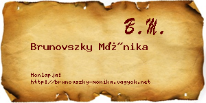 Brunovszky Mónika névjegykártya